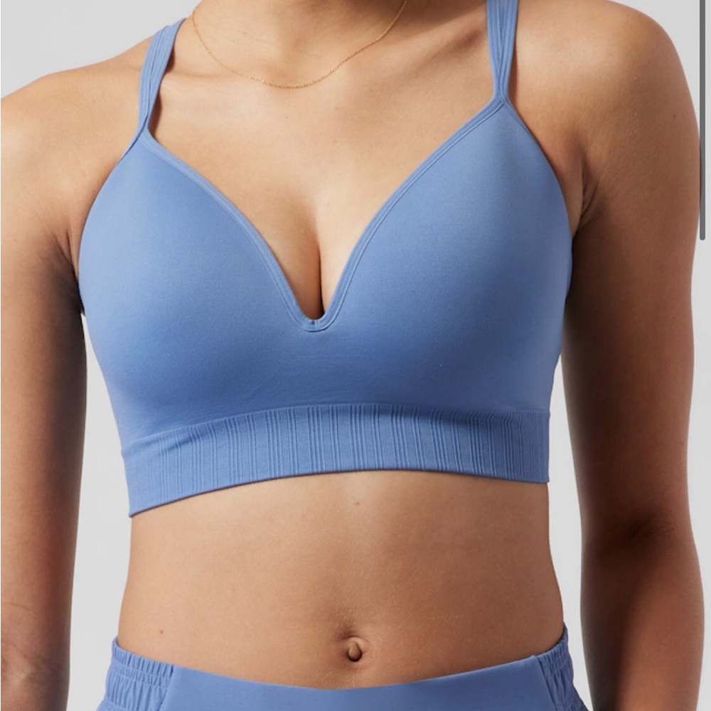 Athleta Bra Bundle - Blue Embrace Bra A-C Small + Black Everyday Bra A-C Small